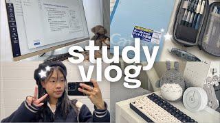 study vlog  pulling all nighters, report writing, busy august days & my winter intensive subject...