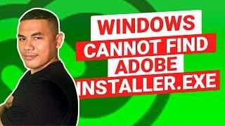 How to fix windows cannot find Adobe Installer (with Hindi subtitle)