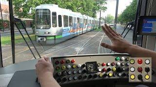 [ÜSTRA] Driver's cab ride | Line 16 Königsworther Platz - Messe / Ost | Disturbance in the tunnel