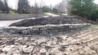 Rock Wall Project Pt2. John Deere 26G Mini Excavator.