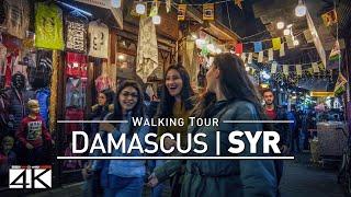 【4K】 Walking Through Damascus - SYRIA 2020  Capital City Tour Guide  Street Scenes UNCUT