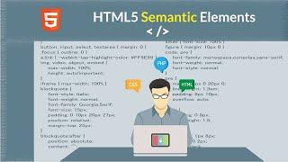 HTML5 Semantic tags for the layout - HTML tutorial for beginner