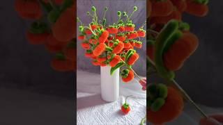 #Handicraft #My daily handicraft #Handicraft #Persimmon may you be happy #Flowers that never fade