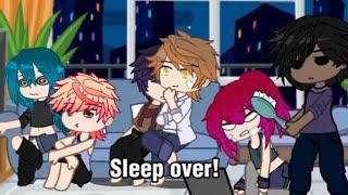 sleep over! /tmf/the music freaks/gacha/gacha life/gacha club/tmf Lander/Lander/the music club/fluff