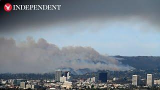 Timelapse shows how quickly Palisades wildfires spread across LA