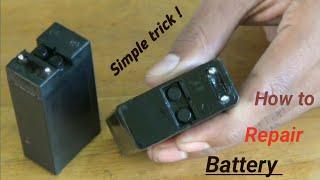 How to repair battery || Fix any battery . Repair 4v battery at home .