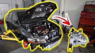 My Mitsubishi Evo 9 Is FINALLY Fixed! | Transmission Removal