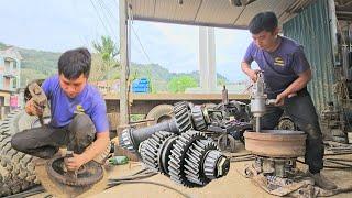 Treating gearbox oil leaks, replacing new brake pads for trucks, helping the vehicle operate stably
