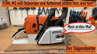 STIHL MS 660 Ölpumpe fest. #stihl #kettensäge #sägendoktor #husqvarna #motorsäge #dolmar #reparatur