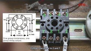 How to connect and set analog timer relay