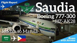 SAUDIA BOEING 777-300 | SAUDIA AIRLINES | Jeddah to Manila | SV 870 | HZ-AK28 | Economy Class