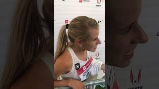 Karissa Schweizer Reacts To Bowerman TC Teammate Josh Thompson Make Team USA #shorts