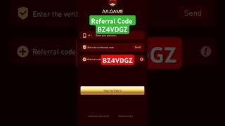 Aa.game referral code  Aa game invite code || Aa game invitation code || Aa game referral code