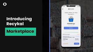 Introducing Recykal Marketplace