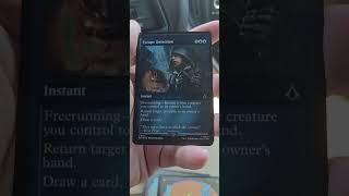 Let's open a collectors booster pack of Magic The Gathering Assassin's Creed in the car!