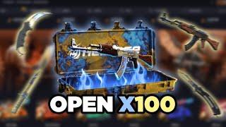 OPEN 100 HARDENED CASES AND GET RICH! (KARAMBIT - BUTTERFLY - AK-47) - hellcase