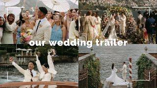 Lake Como Wedding Video Trailer | Wedding Video 2023