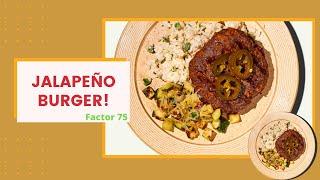Factor 75 Jalapeno Burger | Food Review | Cooking with Luke and friends