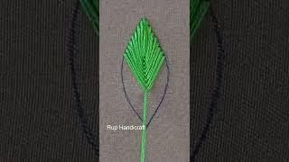 Basic Stitch Tutorial Very Easy Fly Stitch Hand Embroidery for Beginners !! Fly Stitch #shorts