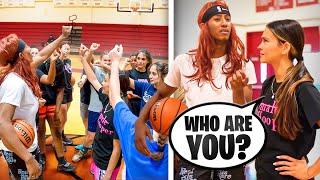 I SNUCK INTO A GIRLS HIGH SCHOOL BASKETBALL TRYOUT!