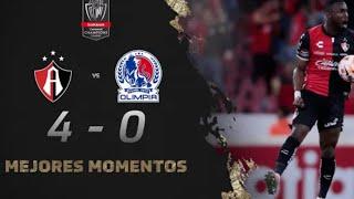 atlas vs olimpia 4-0 ( 5-4 Global) resumen completo /CCL 2023 8vos. vuelta