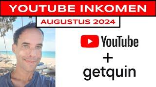 YouTube inkomen augustus '24 delen en investeren