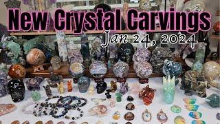 NEW CRYSTAL CARVINGS!! Newest inventory as of JAN 24, 2024 #crystalhaul #crystalshop #crystalskull