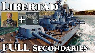 World of Warships: Libertad - FULL Secondaries