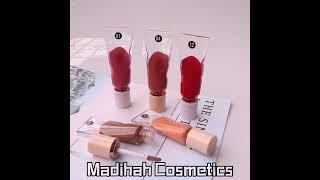 china Madihah Private Label Long Lasting Lipgloss Matte Liquid Lipstick Glitter lip gloss factory