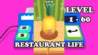 Restaurant Life - Level 1 - 60 Gameplay Walkthrough Android IOS