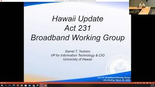 Hawaii Broadband Working Group Meeting - March 30, 2023