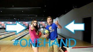 One Handed Bowling Challenge With Trey Ford!!!