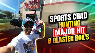 Major Hit 6 Blaster Box's Found Sports Card Hunting Retail, Donruss Basketball 2022, NBA Hoops 2022,