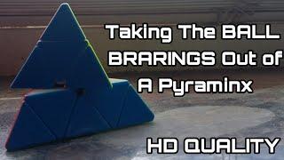 Taking The Ball Bearings Out Of A Pyraminx | Humble Cuber