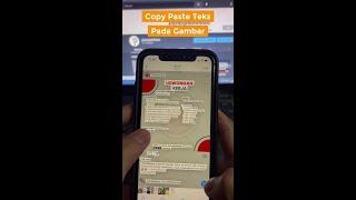 Copy Paste Teks Dari Gambar di iPhone