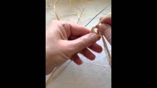 How to start a coiled basket using a magic circle