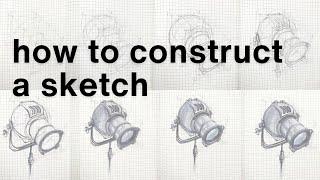 How to construct a design sketch