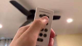 How to operate Fanimation 31 Speed DC Remote