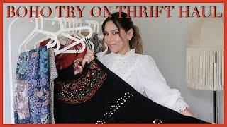 BOHO TRY ON THRIFT HAUL     THE JO DEDES AESTHETIC