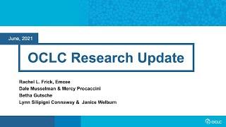 OCLC Research Update