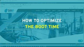 DAVE Embedded Systems / HOW TO -  How to optimize the boot time