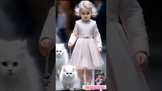 Cutest Baby Fashion Show with animals(piu piu piu) #artificialintelligence #aibaby #cute