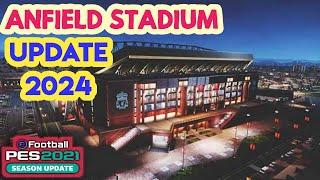 PES 2021 Anfield Stadium Liverpool (Football Life 2024) English football stadium