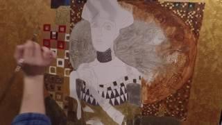 How to Paint Klimt's Woman in Gold (Adele Bloch-Bauer)