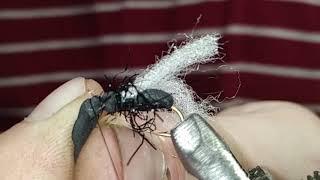 лучшая мушка на хариуса мушка муравей из пенки (мо)/ fly ant foam (mo)