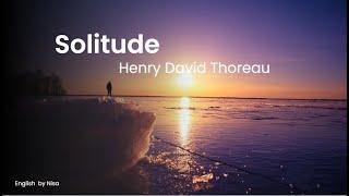 Solitude summary by Henry David Thoreau