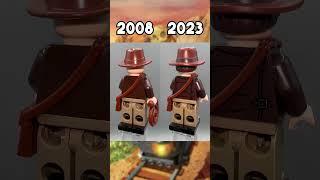 Old vs New LEGO Indiana Jones Minifigure Comparison