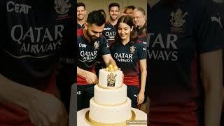 Virat Kohli & Anushka Sharma Celebrate IPL Win with Cake Cutting! #viratkohli #viralshort 