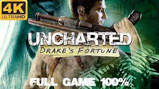 Uncharted: Drake's Fortune Remastered - Full Game 100% Longplay Walkthrough 4K 60FPS