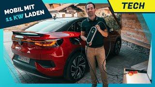 VW ID.Charger Travel im Test: Mobile 11 kW Wallbox im Speedtest (vs. Juice Booster)